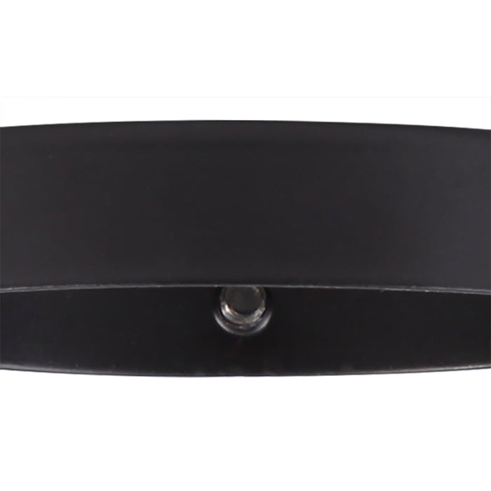 Nelson Lighting NL79619 Apollo 70mm Collar Ring c/w 3 Screws Black