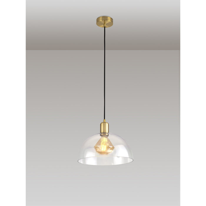 Nelson Lighting NL79639 Apollo Shade Clear