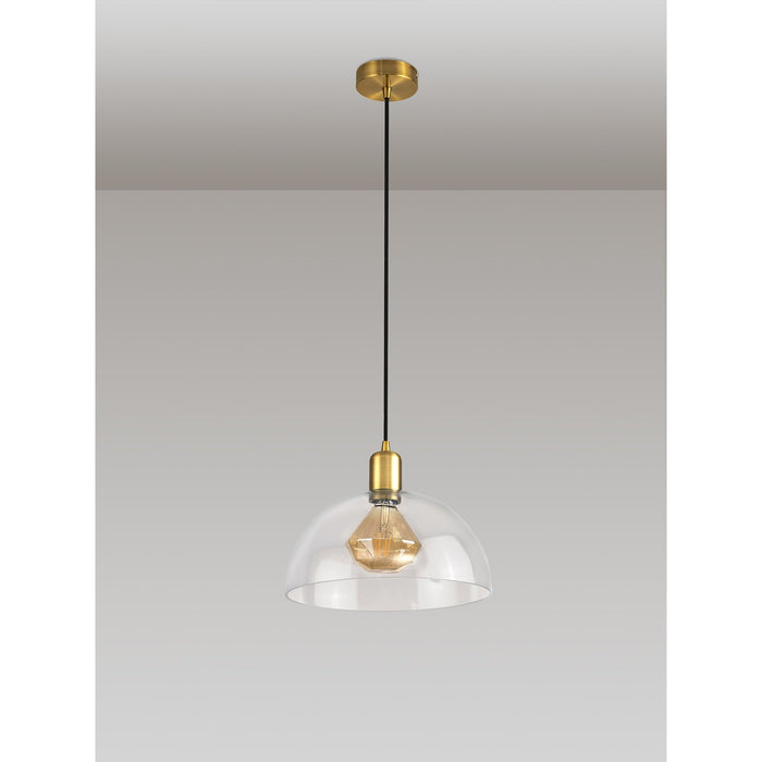 Nelson Lighting NL79639 Apollo Shade Clear