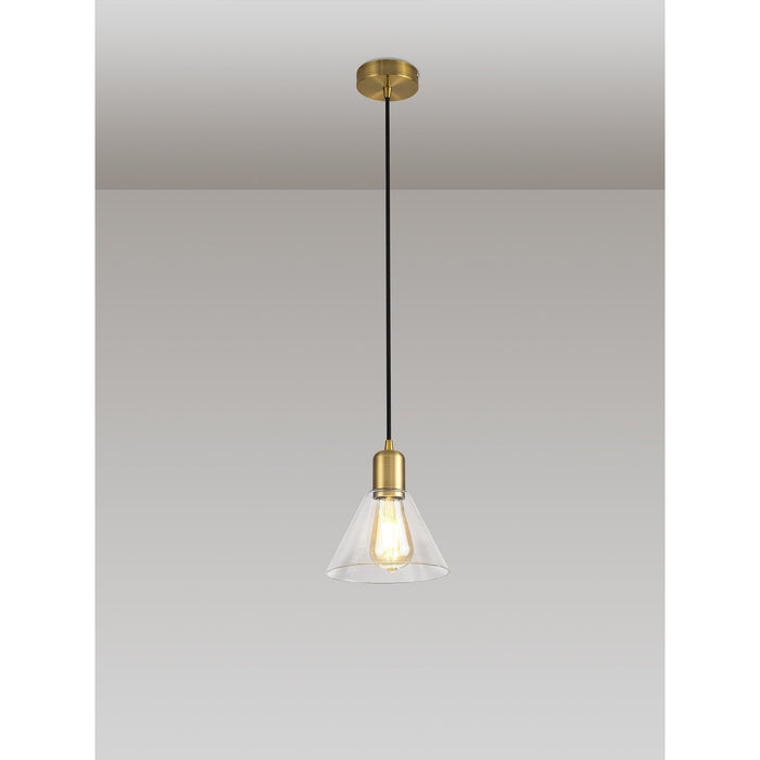 Nelson Lighting NL79649 Apollo Shade Clear