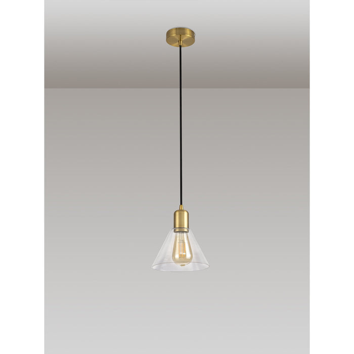 Nelson Lighting NL79649 Apollo Shade Clear