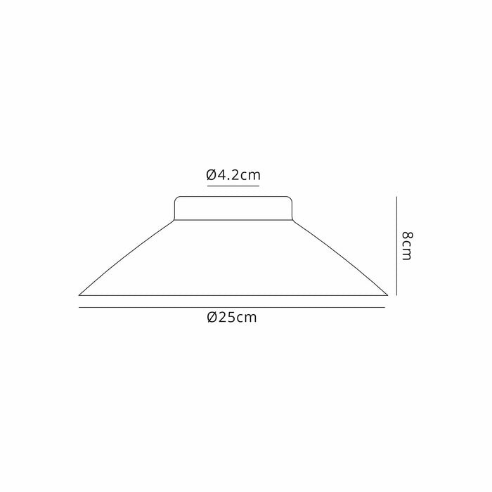 Nelson Lighting NL79659 Apollo Shade Clear