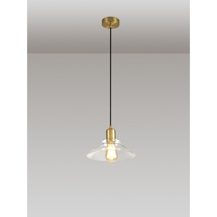 Nelson Lighting NL79659 Apollo Shade Clear