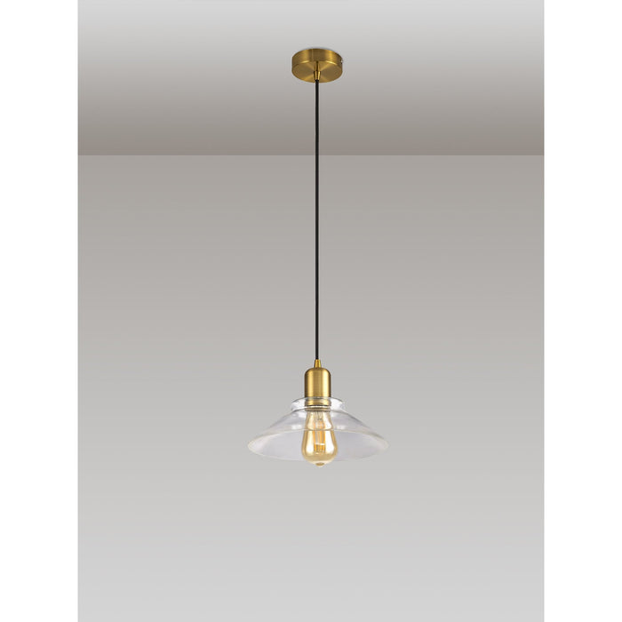 Nelson Lighting NL79659 Apollo Shade Clear