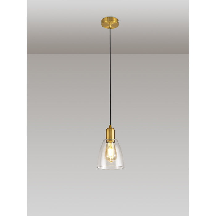 Nelson Lighting NL79669 Apollo Shade Clear