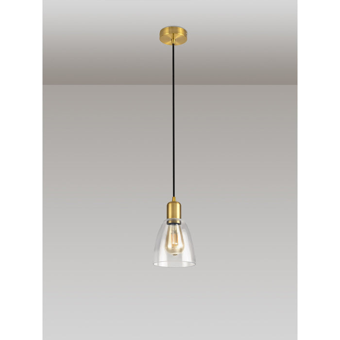 Nelson Lighting NL79669 Apollo Shade Clear