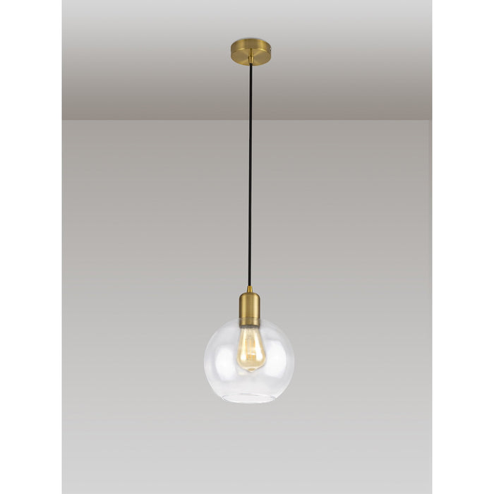 Nelson Lighting NL79679 Apollo Shade Clear