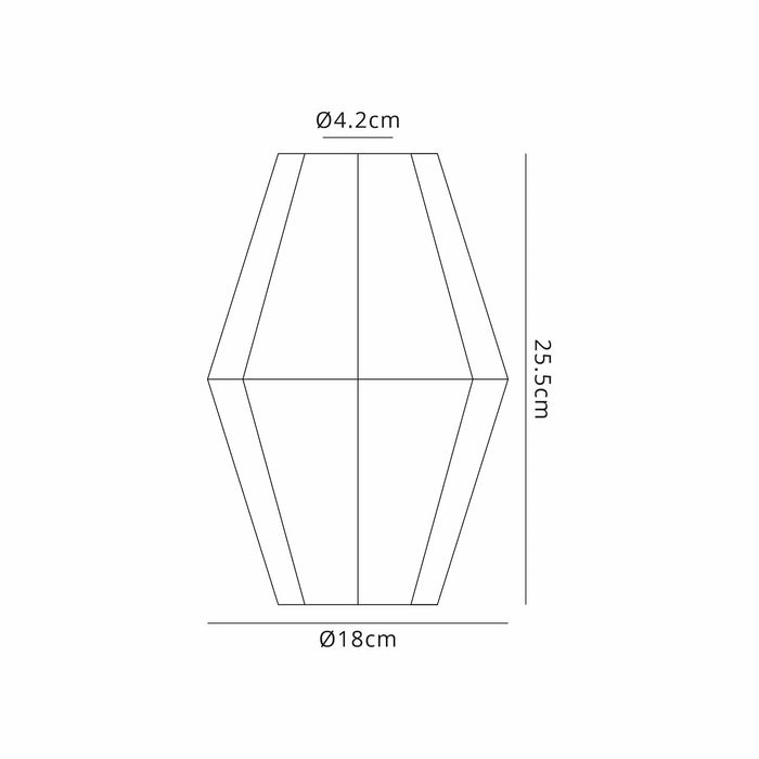 Nelson Lighting NL79689 Apollo Shade Clear