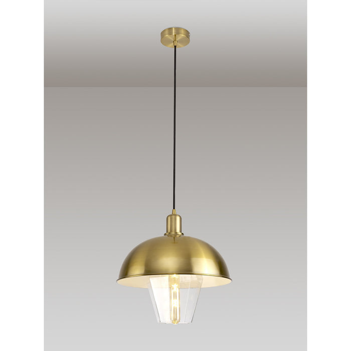 Nelson Lighting NL79689 Apollo Shade Clear