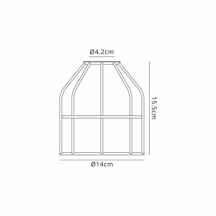 Nelson Lighting NL79699 Apollo Shade Antique Brass