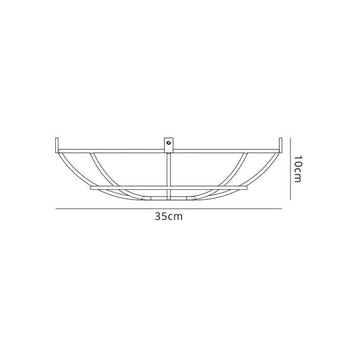 Nelson Lighting NL80089 Apollo Shade Chrome