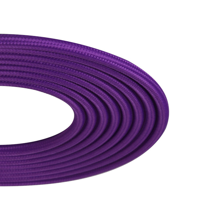 Nelson Lighting NL8080/M9 Apollo 1m Purple Braided 2 Core 0.75mm Cable VDE Approved