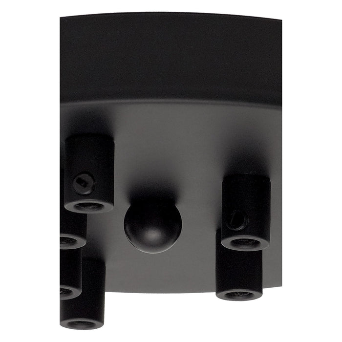 Nelson Lighting NL81629 Apollo 9 Hole Canopy Kit Kit Black