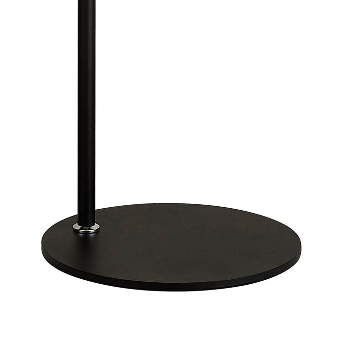 Nelson Lighting NL91609 Blade 1 Light Floor Lamp Black Polished Chrome