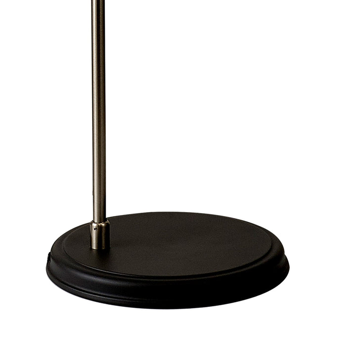 Nelson Lighting NL85499 Corfu 1 Light Floor Lamp Graphite Satin Nickel