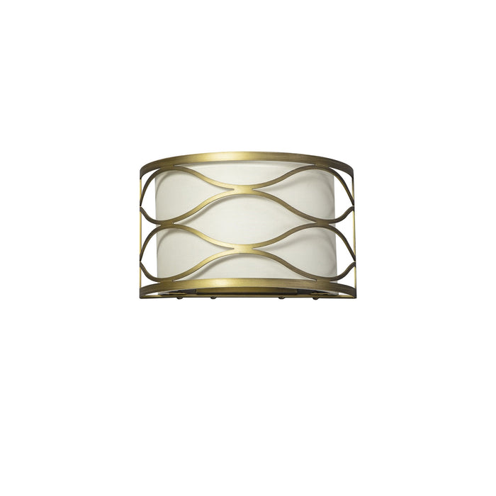 Nelson Lighting NL83689 Ebans 2 Light Wall Light Aged Gold