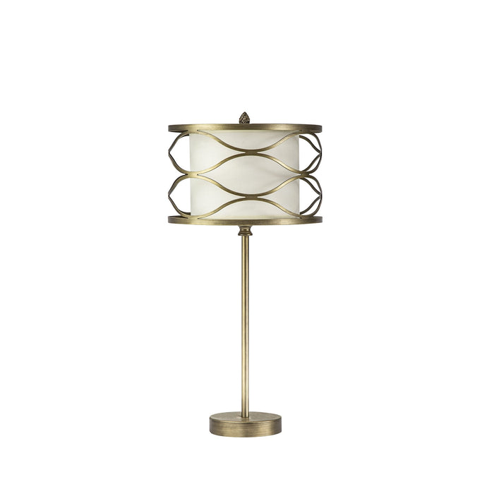 Nelson Lighting NL83699 Ebans 1 Light Table Lamp Aged Gold