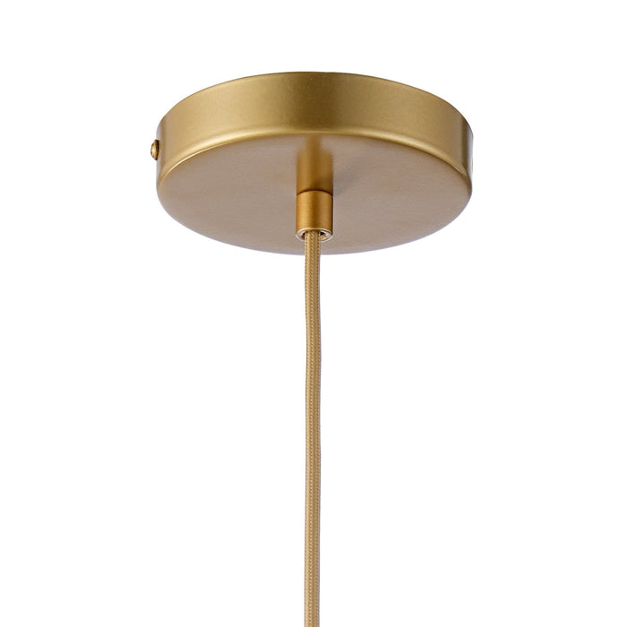 Nelson Lighting NL93849 Eros 1 Light Small Diamond Pendant Gold