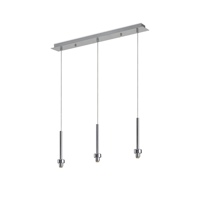 Nelson Lighting NL76099 Iona 3 Light Linear Pendant Polished Chrome