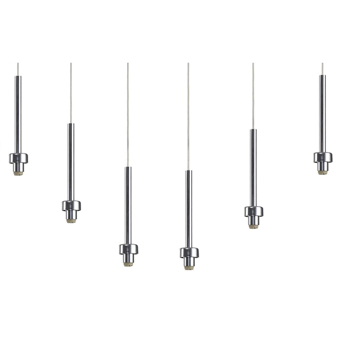 Nelson Lighting NL76109 Iona 6 Light Linear Pendant Polished Chrome