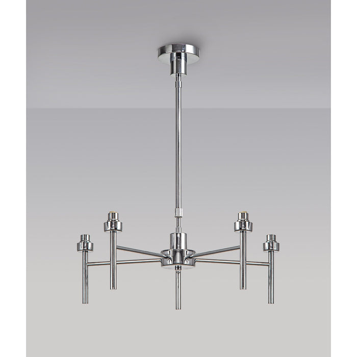 Nelson Lighting NL76169 Iona 5 Light Ceiling Light Polished Chrome