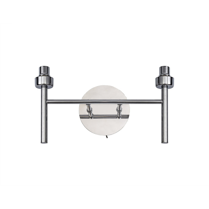 Nelson Lighting NL80669 Iona 2 Light Wall Light Polished Chrome