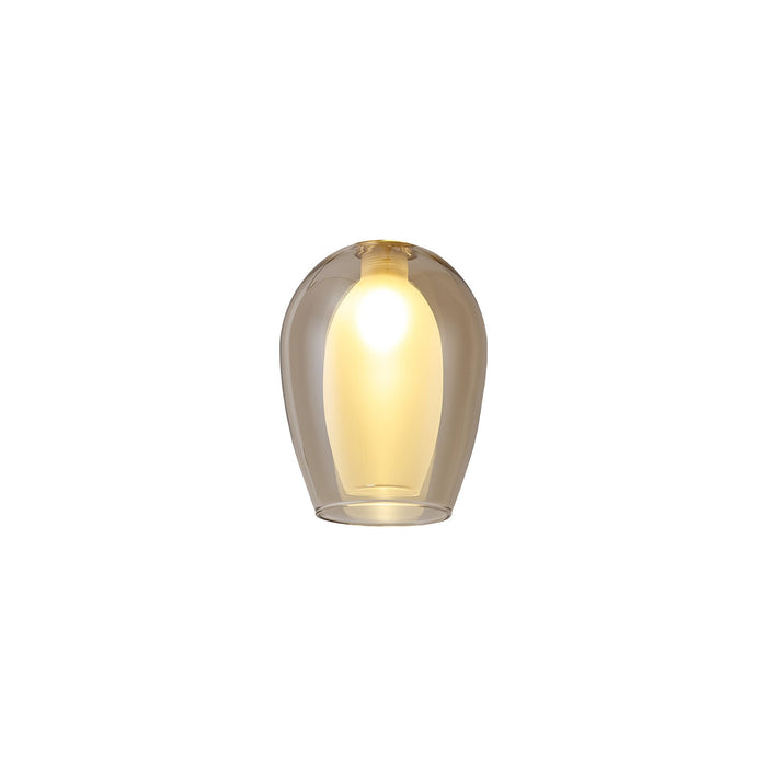 Nelson Lighting NL8458/CG9 Iona Shade Cognac Frosted White