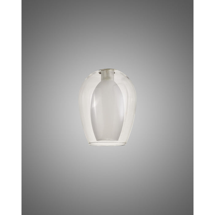 Nelson Lighting NL8458/CL9 Iona Shade Clear Frosted White