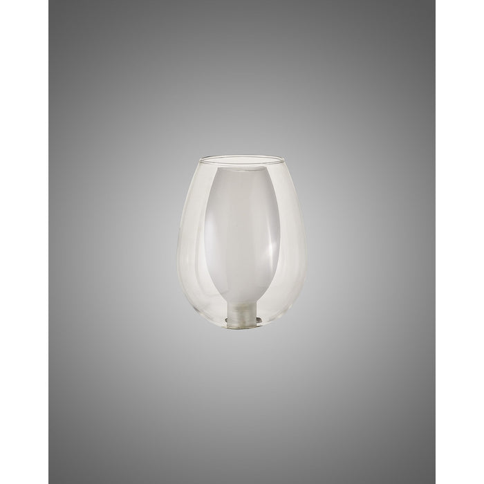 Nelson Lighting NL8458/CL9 Iona Shade Clear Frosted White