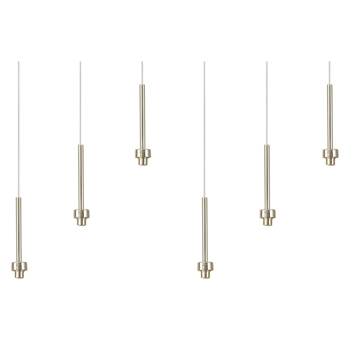 Nelson Lighting NL84739 Iona 6 Light Linear Pendant French Gold Matt Gold