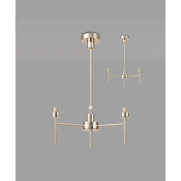 Nelson Lighting NL84769 Iona 3 Light Pendant/Ceiling Light French Gold