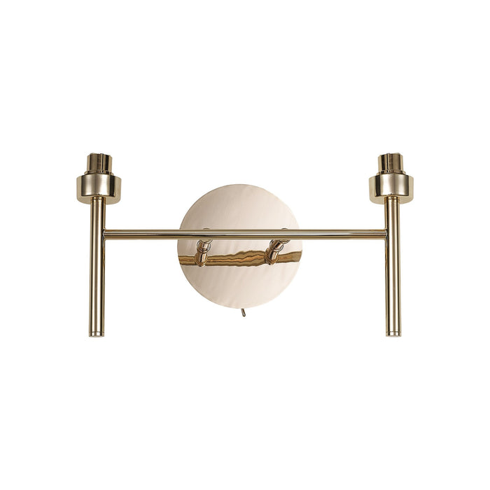 Nelson Lighting NL84829 Iona 2 Light Wall Light French Gold