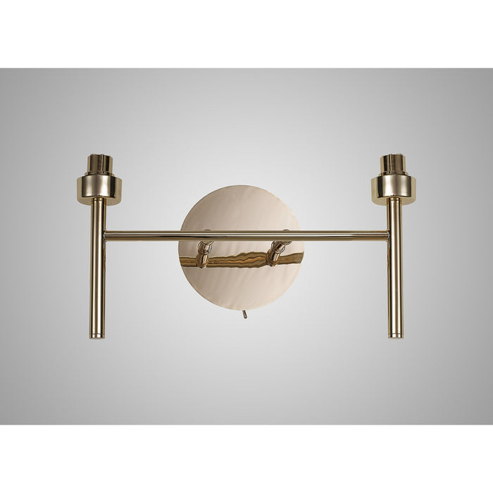 Nelson Lighting NL84829 Iona 2 Light Wall Light French Gold