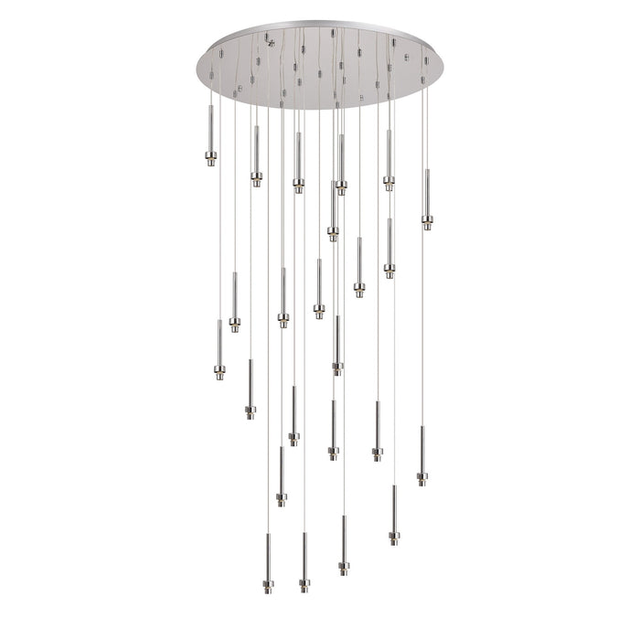 Nelson Lighting NL85349 Iona 24 Light Round Pendant Polished Chrome