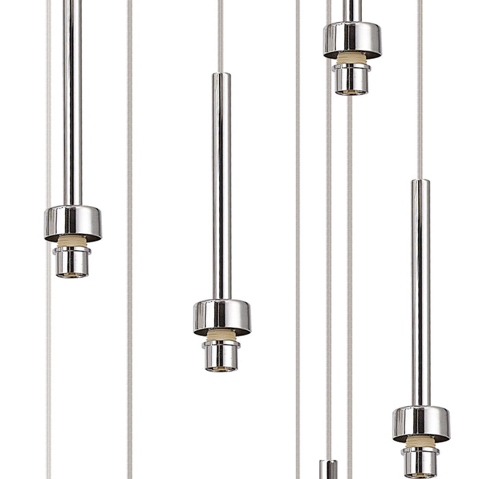 Nelson Lighting NL85349 Iona 24 Light Round Pendant Polished Chrome