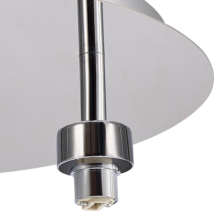 Nelson Lighting NL87529 Iona 3 Light Flush Ceiling Light Polished Chrome