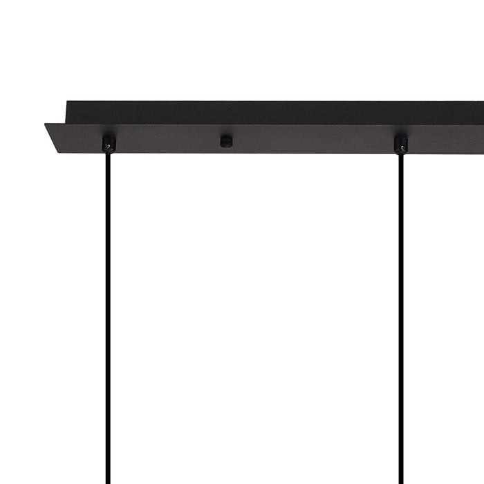 Nelson Lighting NL92719 Iona 3 Light Linear Pendant Satin Black