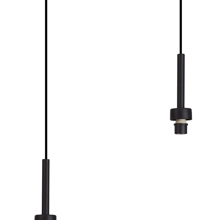 Nelson Lighting NL92719 Iona 3 Light Linear Pendant Satin Black