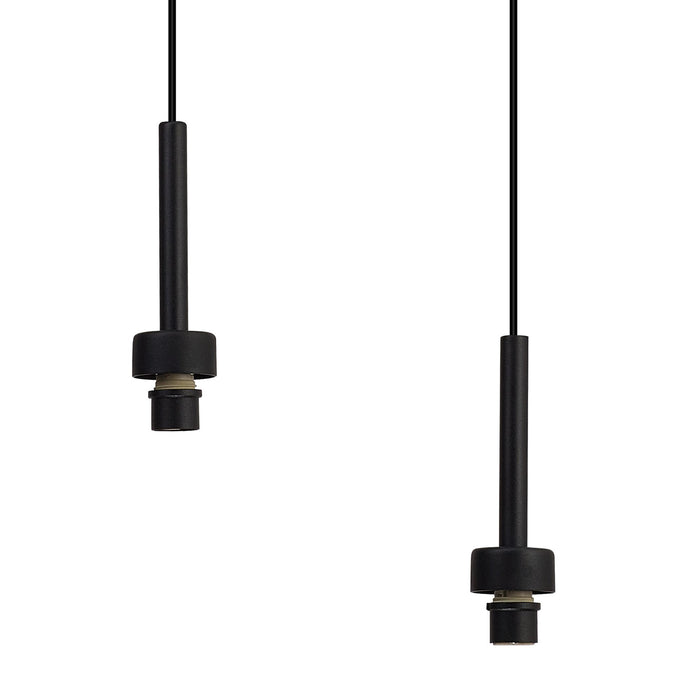 Nelson Lighting NL92729 Iona 3 Light Round Pendant Satin Black