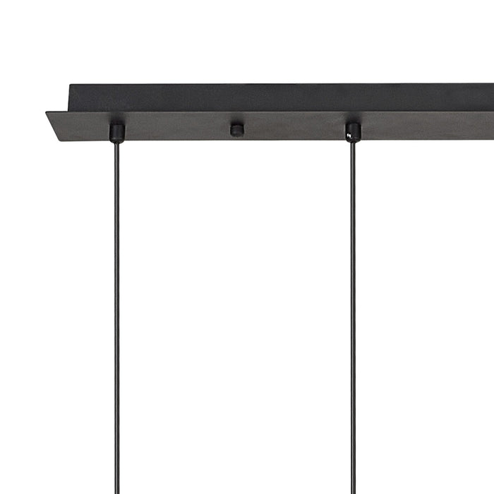 Nelson Lighting NL92759 Iona 6 Light Linear Pendant Satin Black