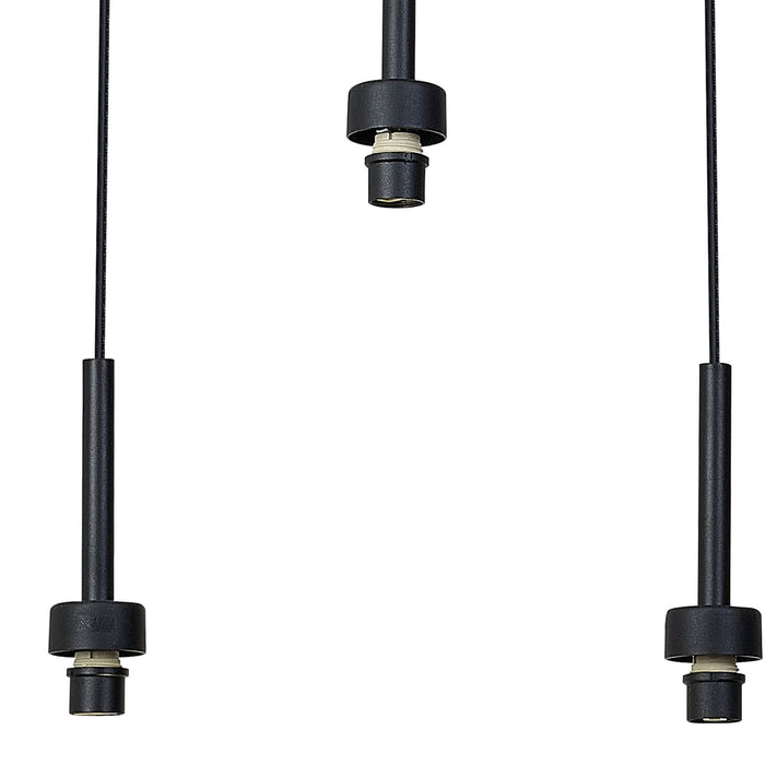 Nelson Lighting NL92789 Iona 8 Light Pendant Satin Black