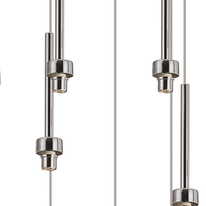 Nelson Lighting NL93009 Iona 9 Light Round Pendant Polished Chrome