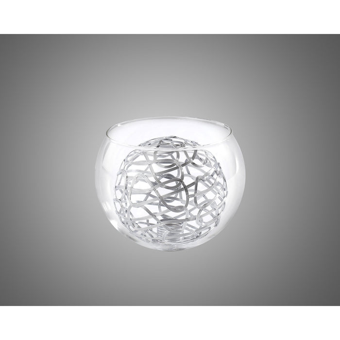 Nelson Lighting NL93089 Iona Shade Clear Silver