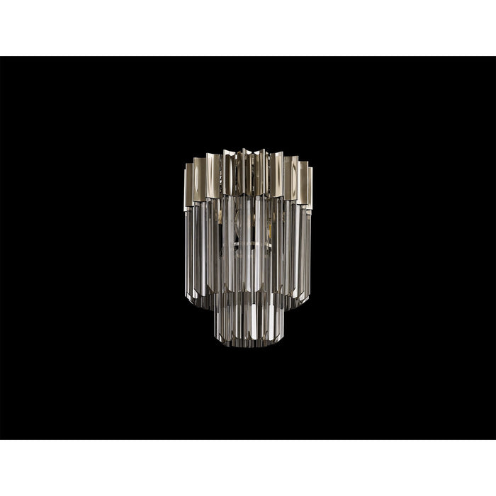 Nelson Lighting NL84509 Kobra 3 Light Ceiling Light Polished Nickel Smoked