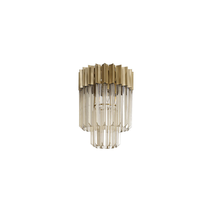 Nelson Lighting NL89339 Kobra 3 Light Ceiling Light Brass Cognac