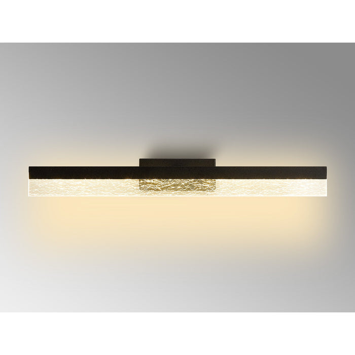 Nelson Lighting NL9970BL9 Lanaro 1 LED Bathroom Wall Light Sand Black