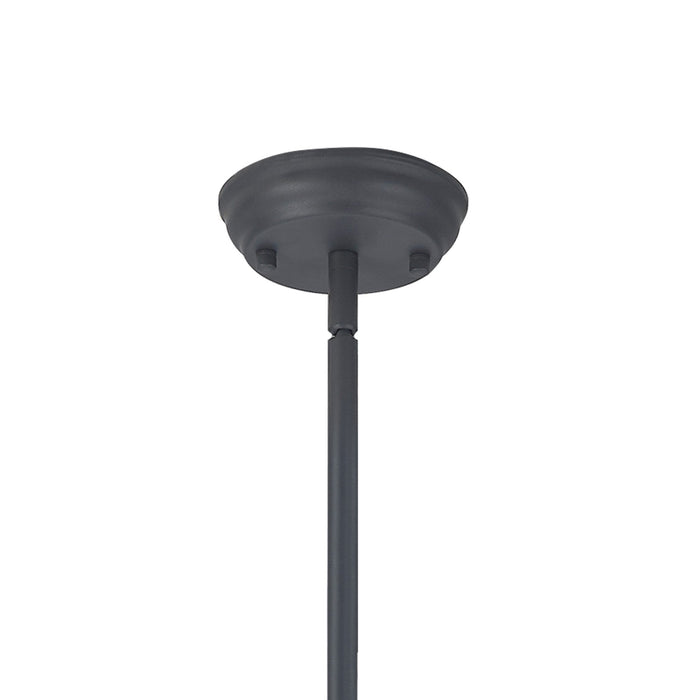 Nelson Lighting NL87369 Louis 1 Light Pendant Graphite