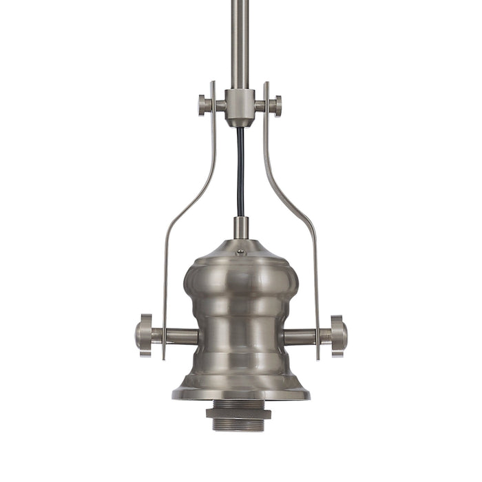 Nelson Lighting NL87379 Louis 1 Light Pendant Satin Nickel