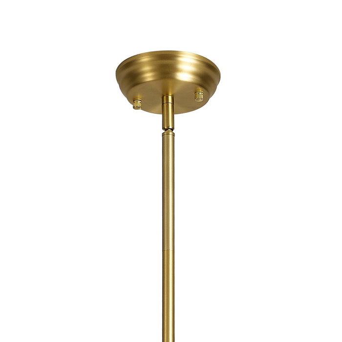 Nelson Lighting NL87389 Louis 1 Light Pendant Satin Gold