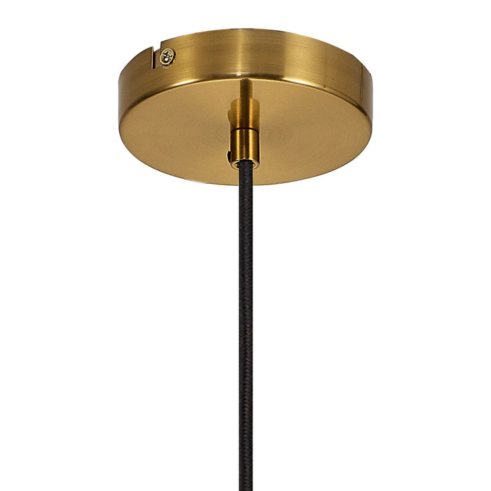 Nelson Lighting NL90309 Olivia 1 Light Pendant Ancient Brass